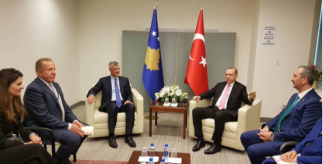 Kryetari i Kosovës Hashim Thaçi është takuar me Kryetarin e Turqisë, Recep Tayyip Erdogan në New York