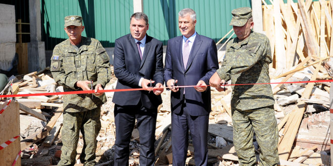 Kryetari Thaçi, mori pjesë në përurimin e Qendrës për Kërkim dhe Shpëtim të FSK-së, në fshatin Pomozotin