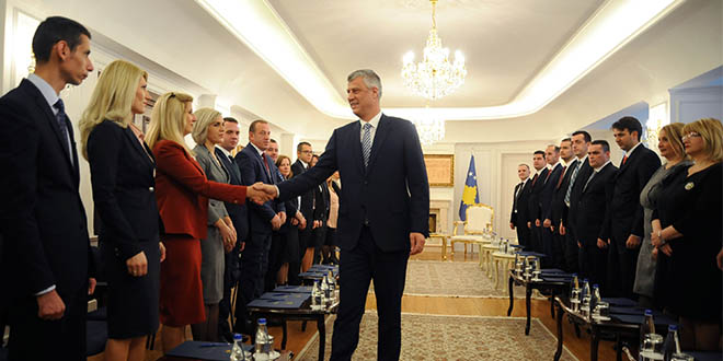 Kryetari i Kosovës, Hashim Thaçi ka emëruar sot 25 prokurorë të rinj të shtetit