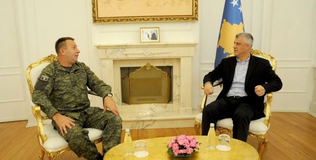 Kryetari i Kosovës, Hashim Thaçi, ka pritur sot komandantin e Forcës së Sigurisë së Kosovës, gjeneral-lejtënant Rrahman Ramën