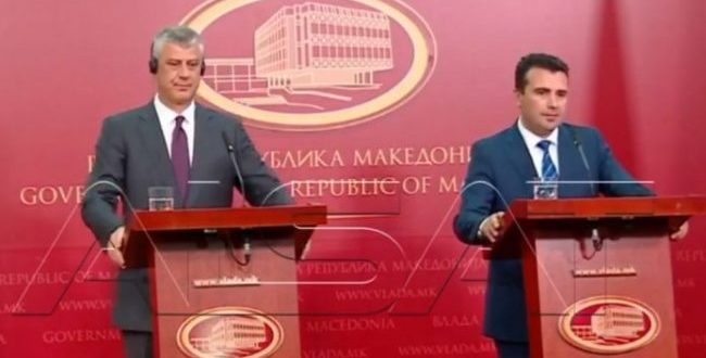 Thaçi: Kosova dhe Maqedonia nuk kanë asnjë çështje të hapur, janë dy shtete mike me një bashkëpunim të shkëlqyer