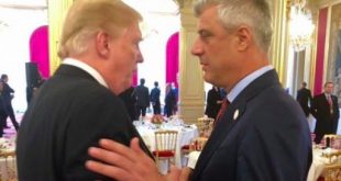 Thaçi: Trump, ka treguar vëmendje të madhe për forcimin e paqes dhe stabilitetit në Ballkanin Perëndimor