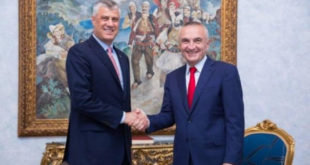 Kryetari i Kosovës, Hashim Thaçi e ka uruar Kryetarin e ri shqiptar Ilir Meta