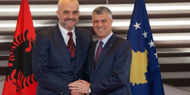 Kryetari i Kosovës, Hashim Thaçi është takuar me kryeministrin shqiptar, Edi Rama