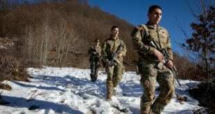 Ushtarët paqeruajtës amerikanë të Komandës Rajonale Lindje të KFOR-it, zhvilluan patrulla të sigurisë në veri, të Kosovës