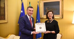 Kryekuvendari Kadri Veseli mori mbështetjen e Italisë për integrimet evropiane të Kosovës