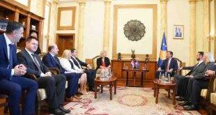 Kryetari i Kuvendit, Kadri Veseli, ka pritur sot në një takim Grupin e Miqësisë Kosovë – Kroaci