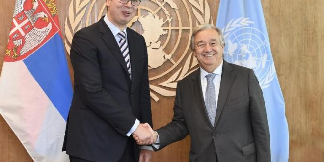 Aleksandar Vuçiq është takuar me Sekretarin e Përgjithshëm të OKB-së, Antonio Guteres