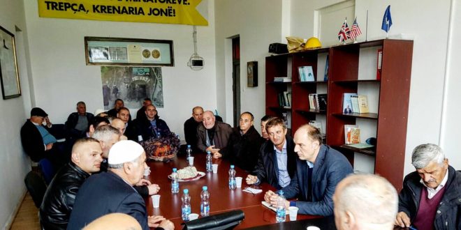 Visar Ymeri me deputetin, Faton Topalli kanë takuar disa nga minatorët e ndërmarrjes Trepça