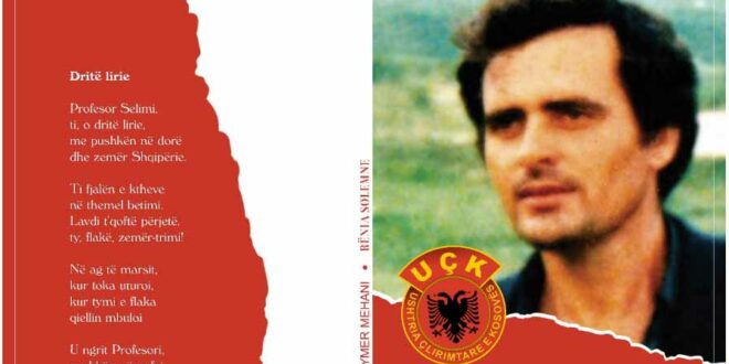 Zymer Mehani; LIBRI "RËNIA SOLEMNE" (POEMTH PËR PROF. SELIM BERISHA, DËSHMOR I KOMBIT